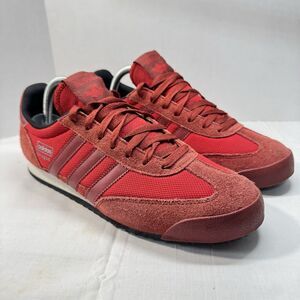Adidas Originals Dragon Trainers Shoes Men's Size 9 Red D65227 Retro Y2K 2010/13
